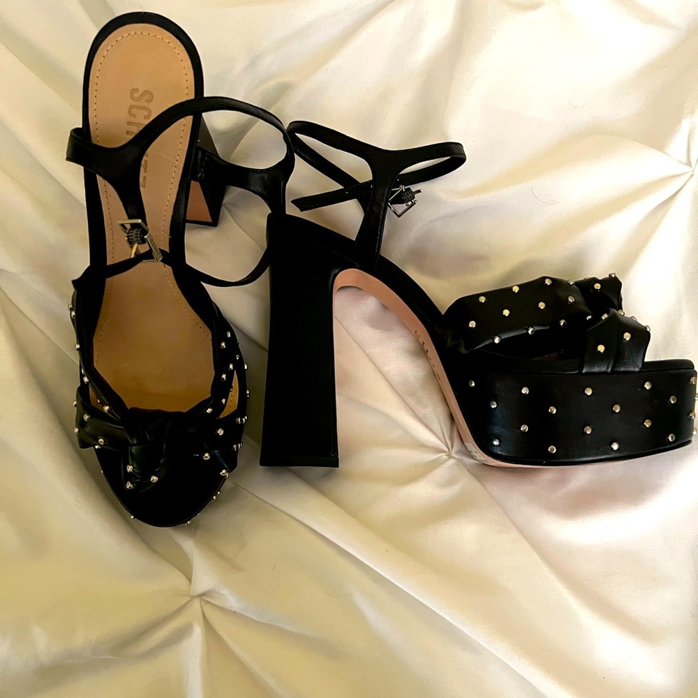 Schutz Bethina studded platform heels